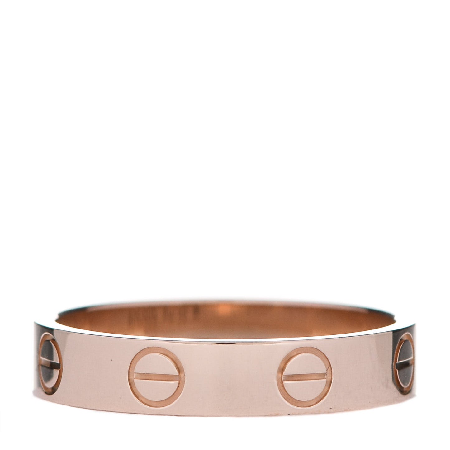 18K Pink Gold 3.5mm LOVE Wedding Band Ring 51 5.75