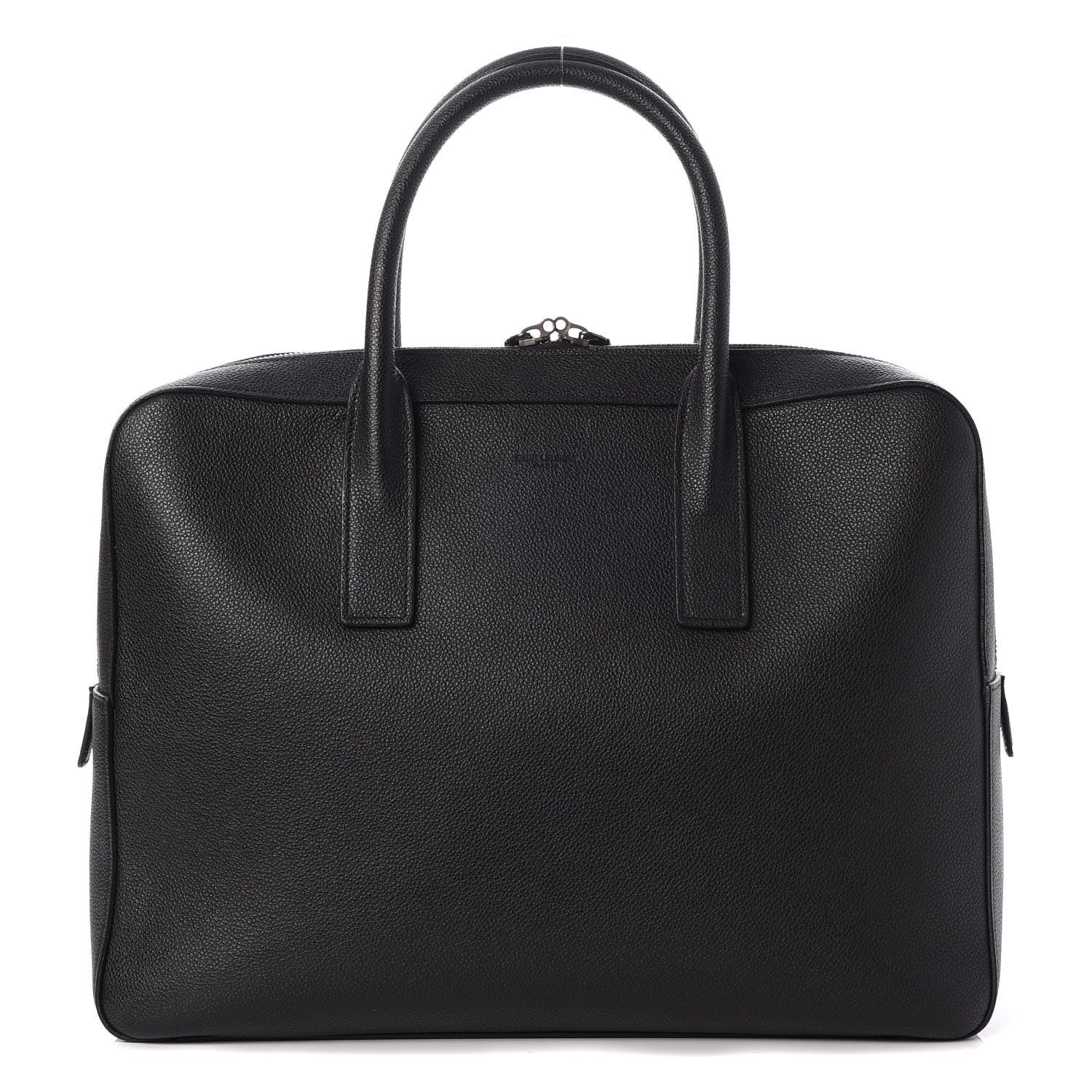 Saint Laurent Grain de Poudre Medium Museum Briefcase Black 1 of 8