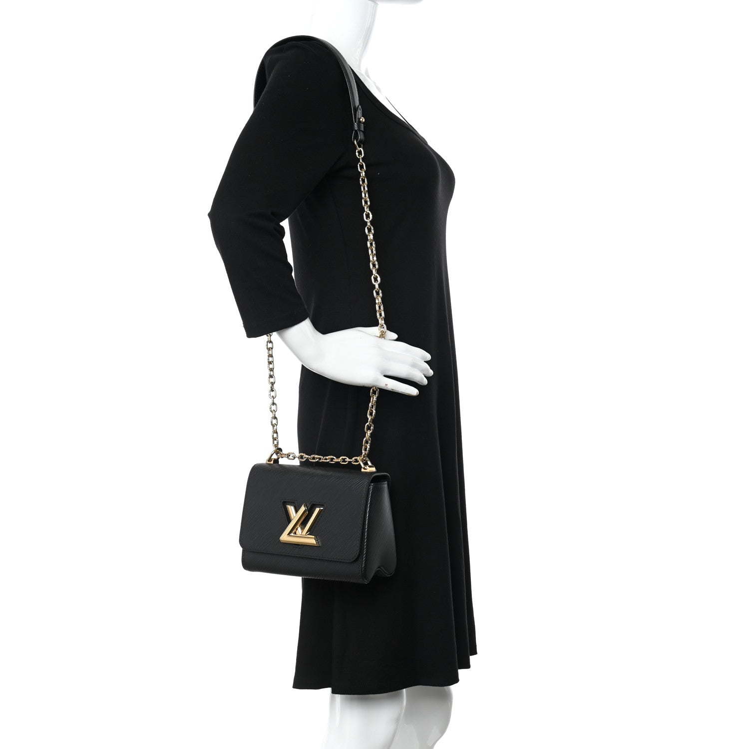 Louis Vuitton Epi Twist Shoulder Bag PM Black 2 of 10