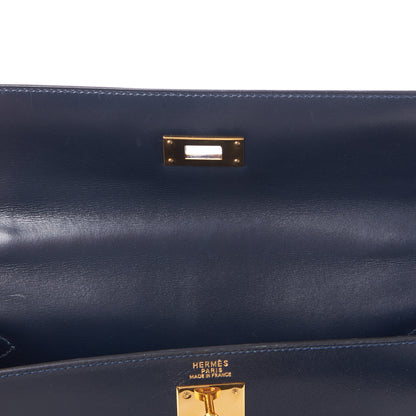 Hermes Box Kelly Retourne 32 Indigo 13 of 31