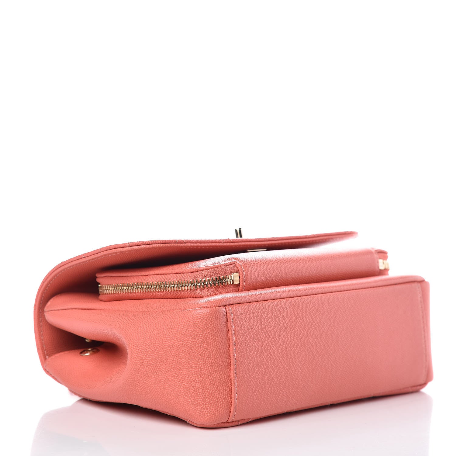 Chanel Caviar Quilted Small Business Affinity Flap Coral 4 of 9