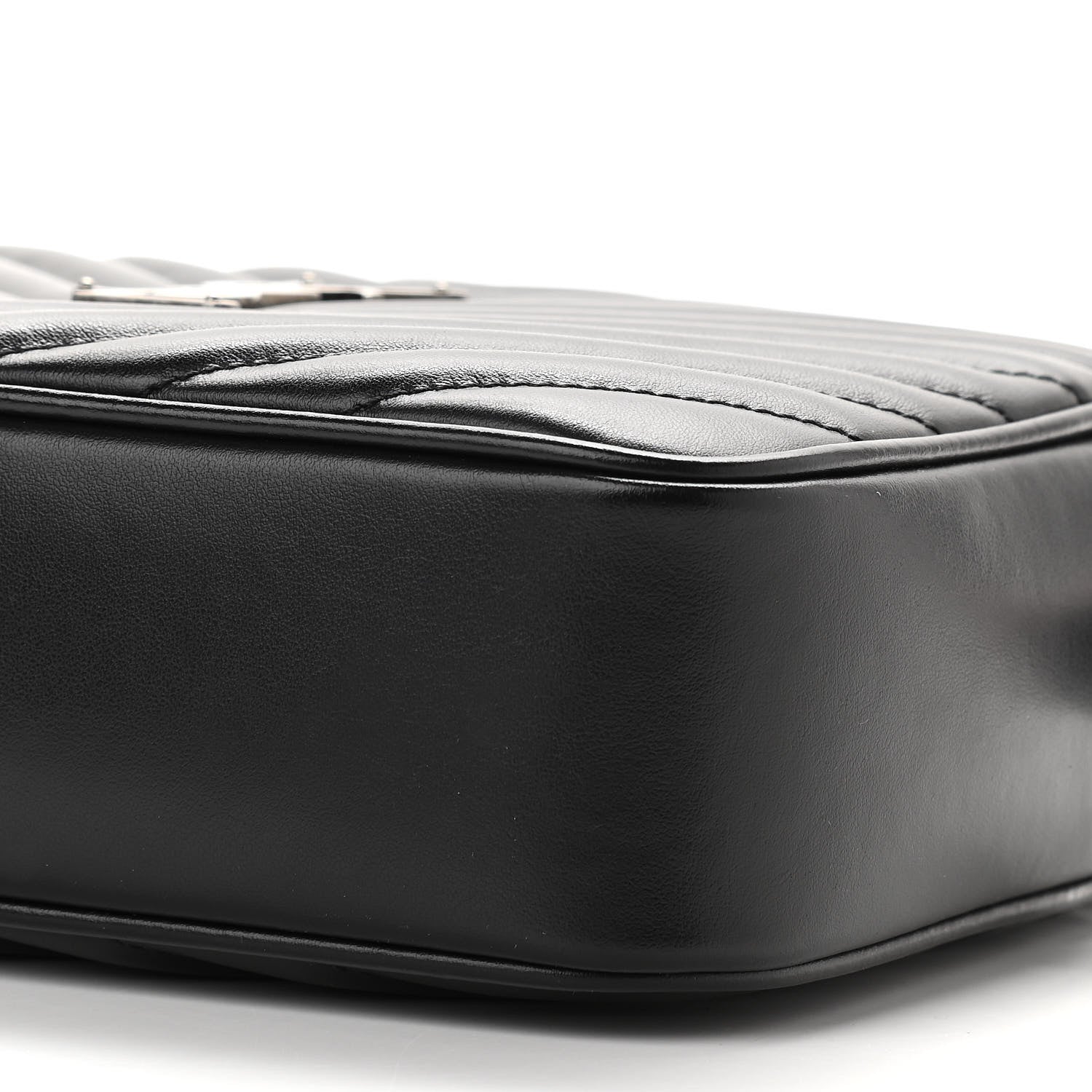 Saint Laurent Calfskin Matelasse Monogram Lou Camera Bag Black 9 of 11