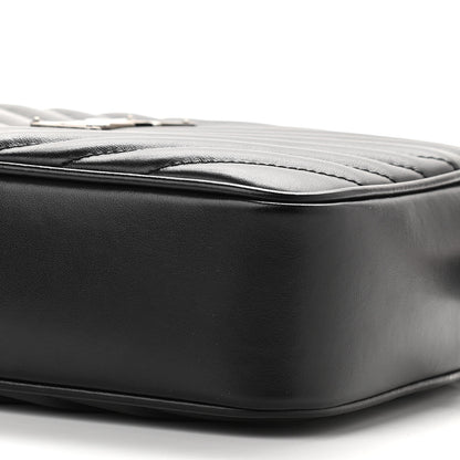 Saint Laurent Calfskin Matelasse Monogram Lou Camera Bag Black 9 of 11