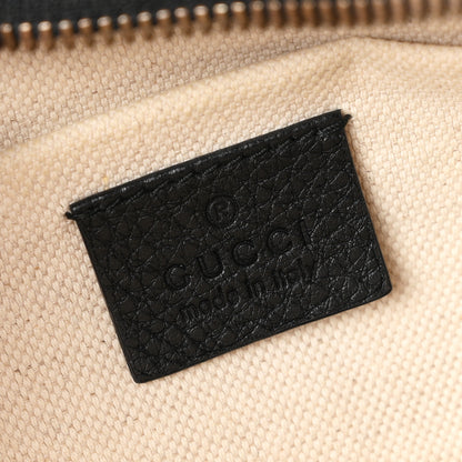 Gucci Grained Calfskin Logo Belt Bag Black 5 of 9