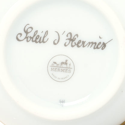 Hermes Porcelain Soleil d'Hermes Coffee Cup and Saucer Set Of 2 6 of 11