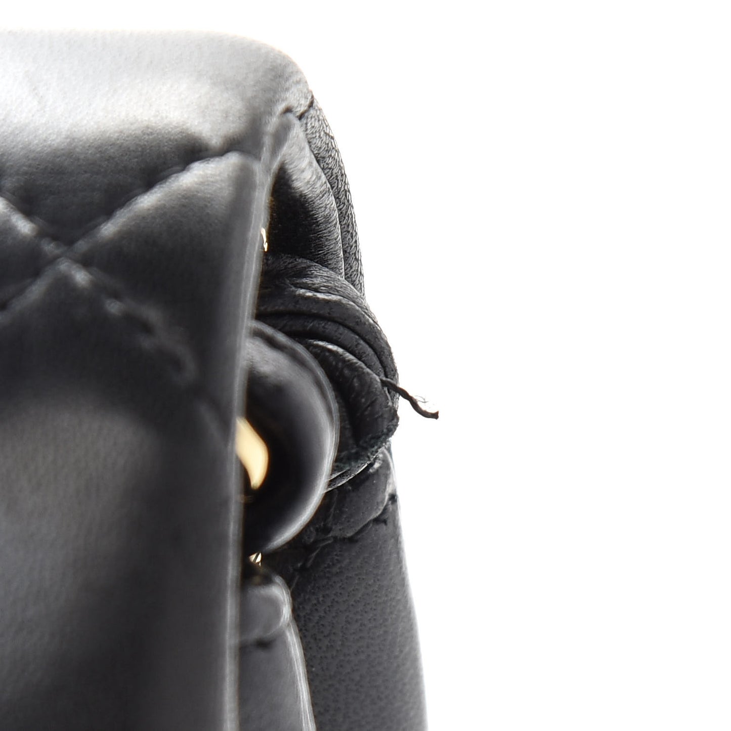 Lambskin Quilted Jumbo Double Flap Black