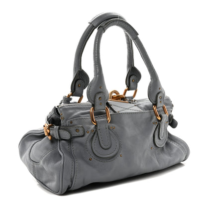 Chloe Calfskin Medium Paddington Satchel Gray 3 of 10