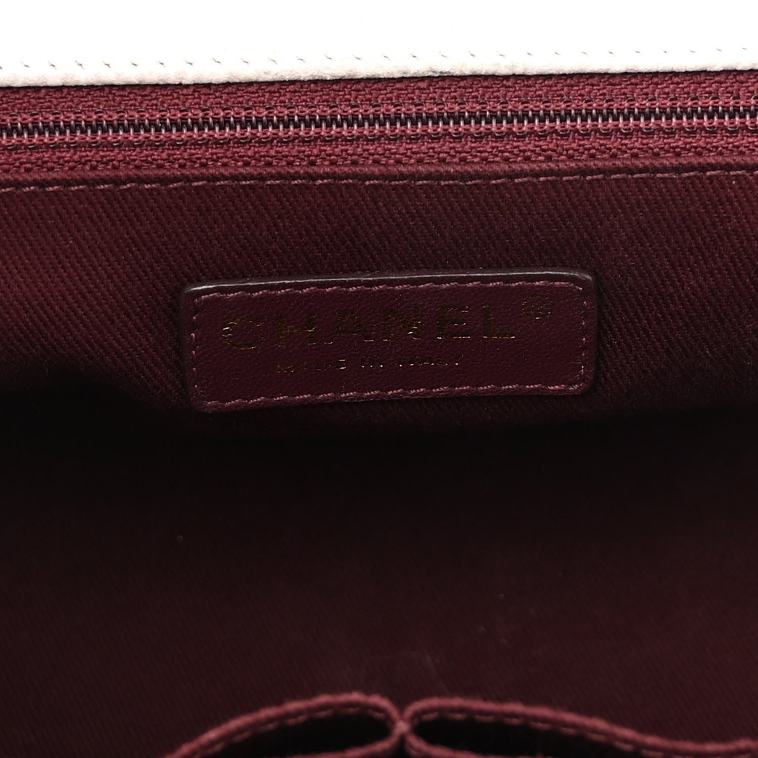 Chanel Iridescent Grained Calfskin Globe Trotter Vanity Case White 5 of 12