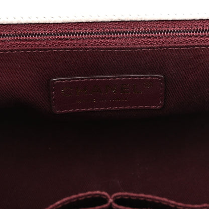 Chanel Iridescent Grained Calfskin Globe Trotter Vanity Case White 5 of 12