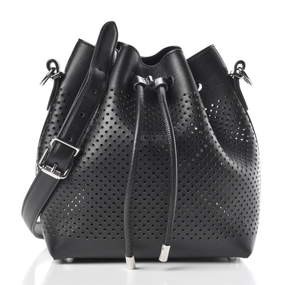 Proenza Schouler Calfskin Perforated Small Bucket Bag Black 3 of 13