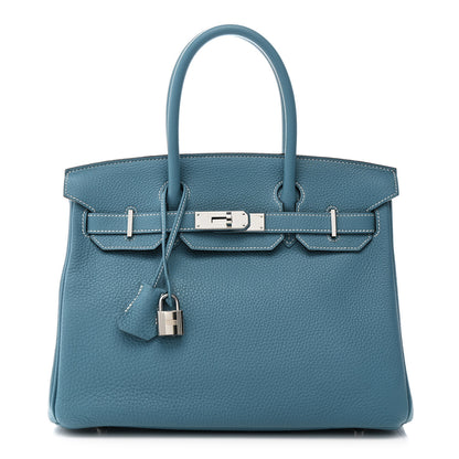 Hermes Togo Birkin 30 Blue Jean 1 of 10