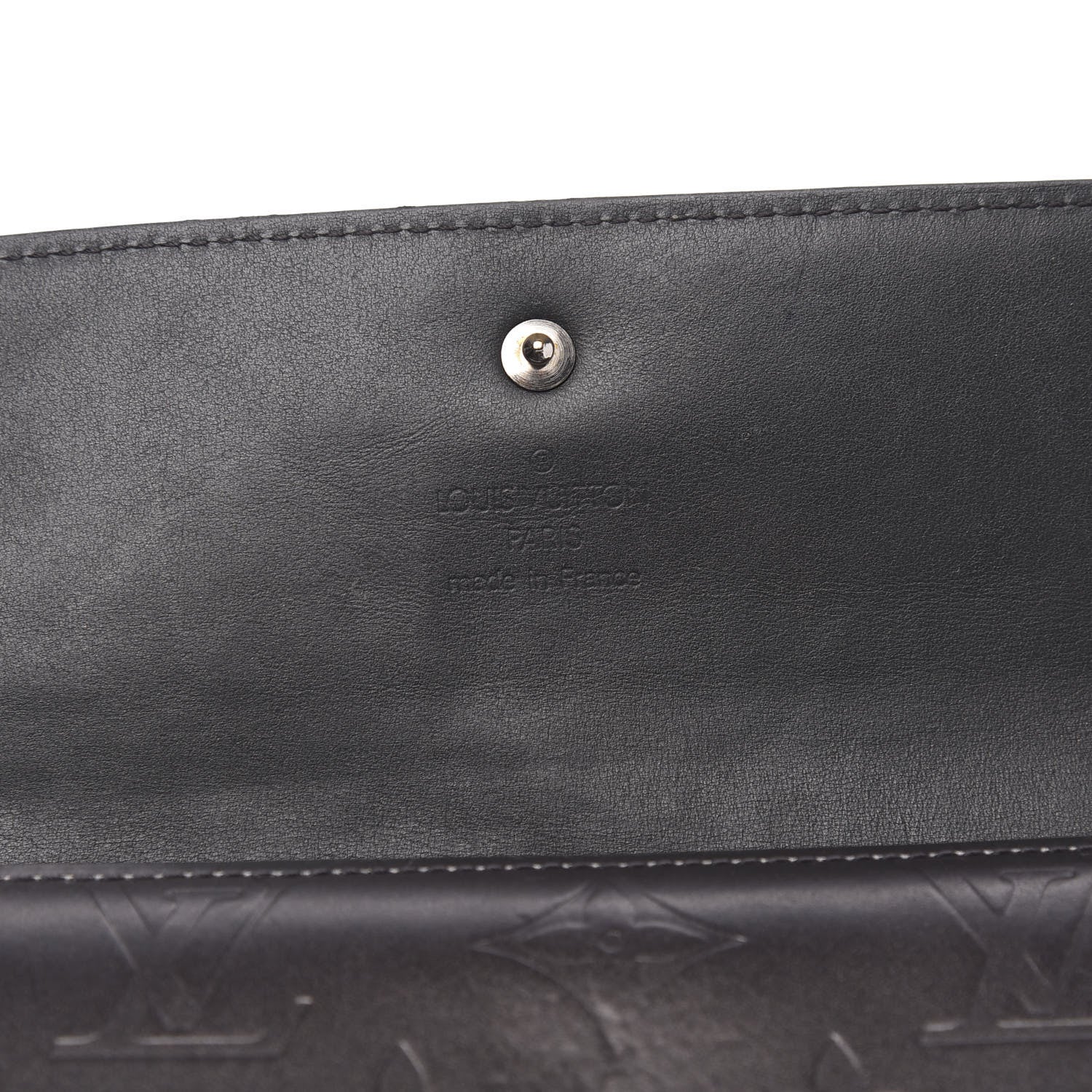 Louis Vuitton Mat Monogram Porte Tresor International Black 6 of 12
