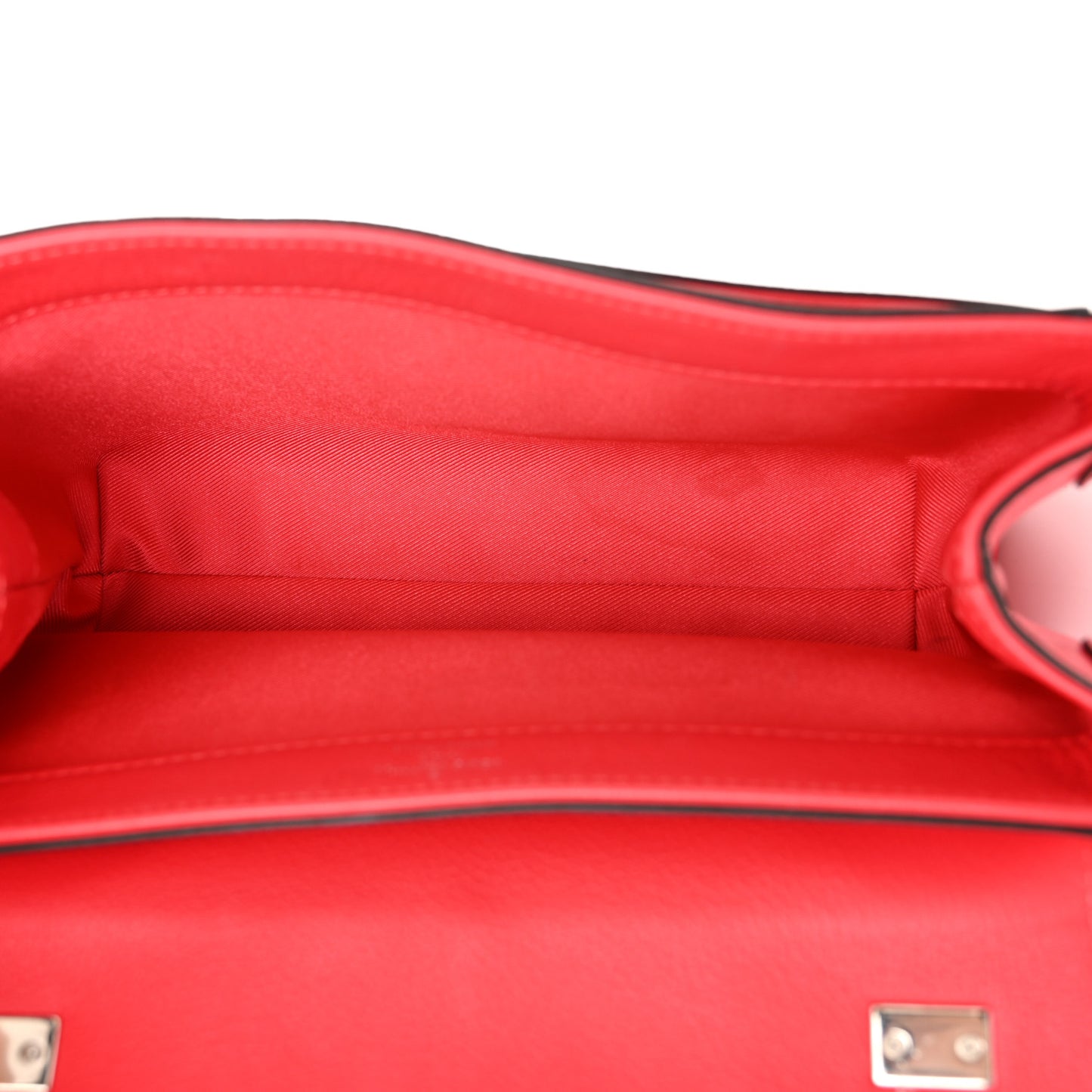 Calfskin Lockme II Chain Bag BB Poppy