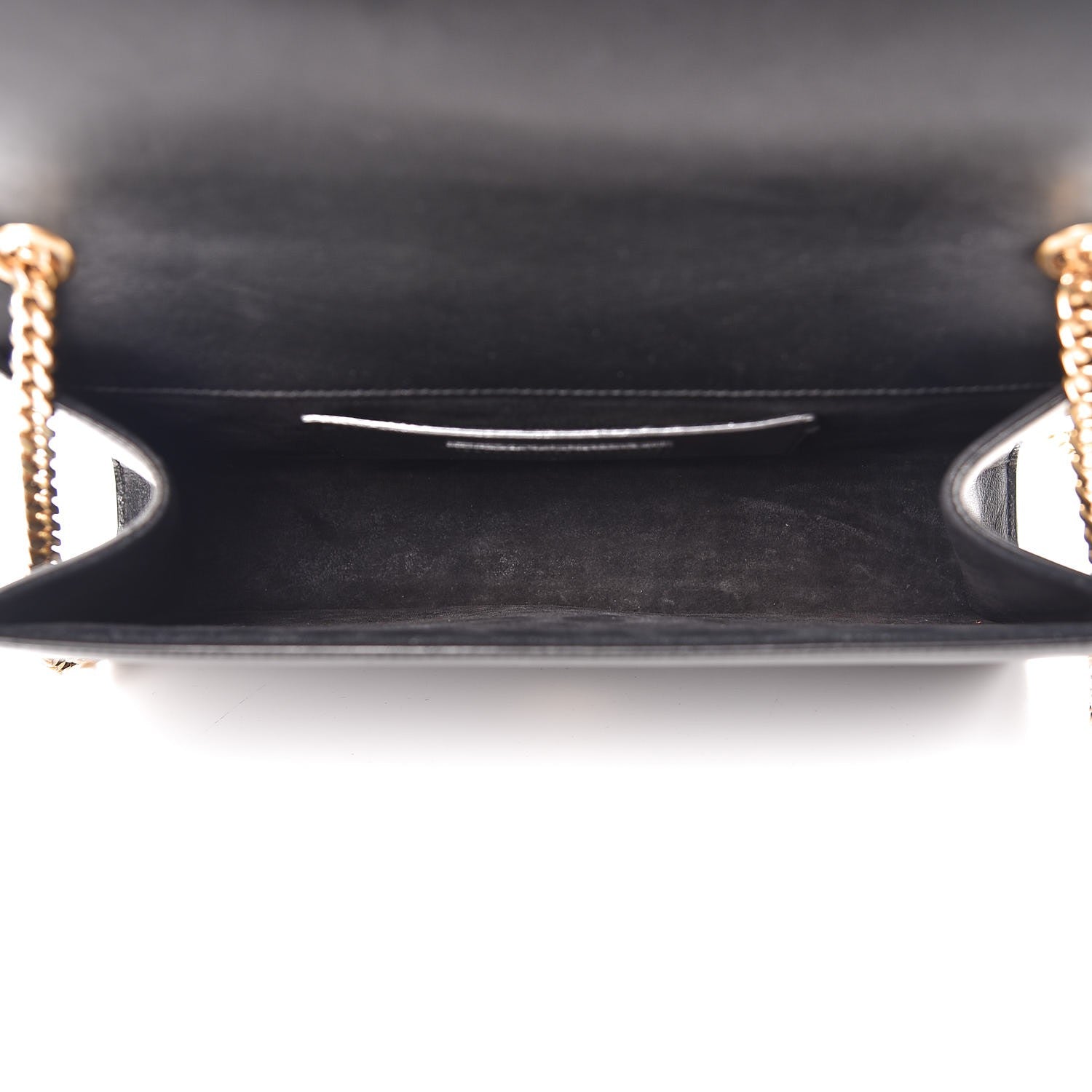 Saint Laurent Smooth Calfskin Medium Classic Monogram Kate Tassel Satchel Black 5 of 9