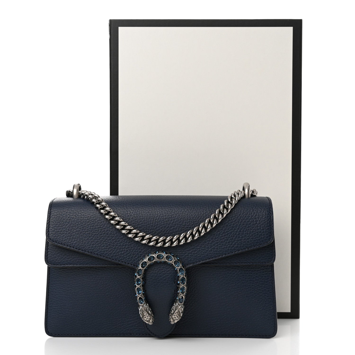 Gucci Dollar Calfskin Crystal Small Dionysus Shoulder Bag Blue Agata Montana Sapphire 11 of 11