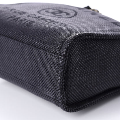 Chanel Canvas Mini Deauville Tote Black 7 of 11