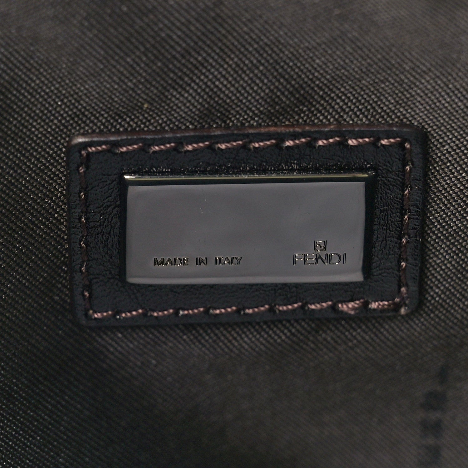 Fendi Zucchino Pochette Dark Brown 6 of 8