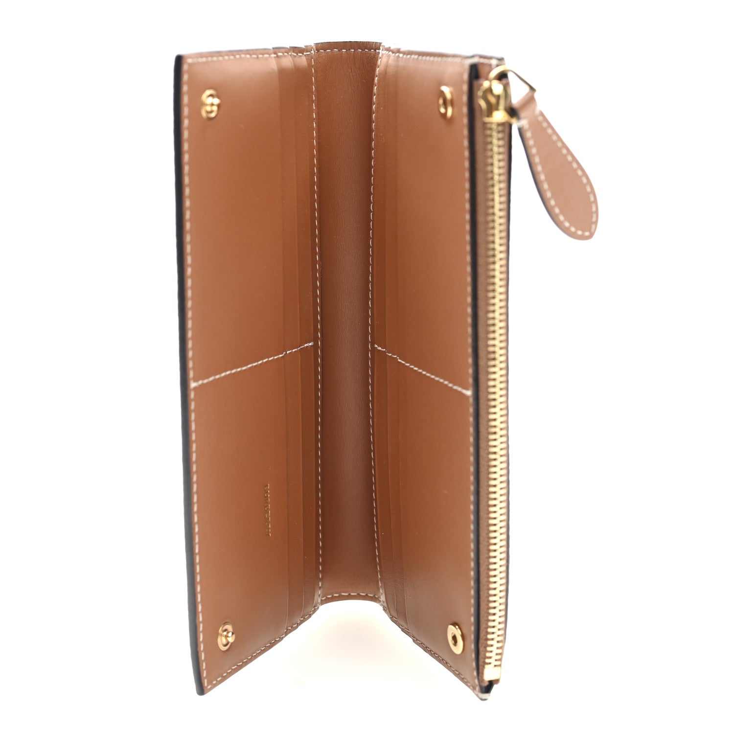 Burberry Vintage Check Large Billfold Wallet Archive Beige Briar Brown 5 of 6