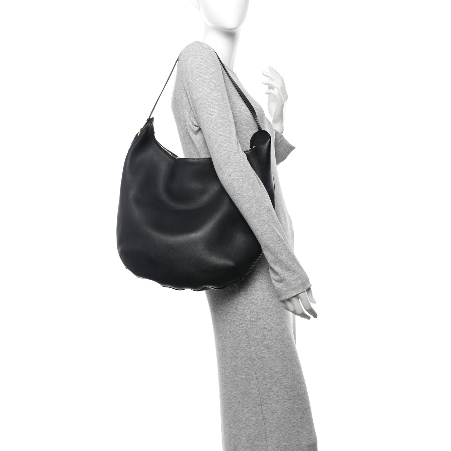 Calfskin N/S Allie Bag Black