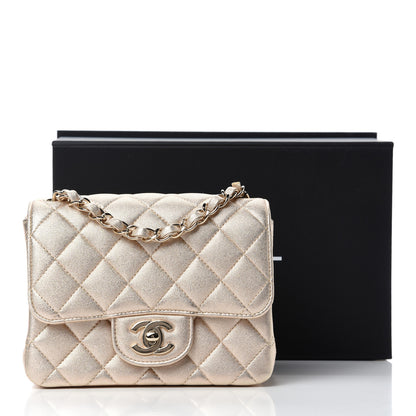 Chanel Metallic Lambskin Quilted Mini Square Flap Gold 11 of 11