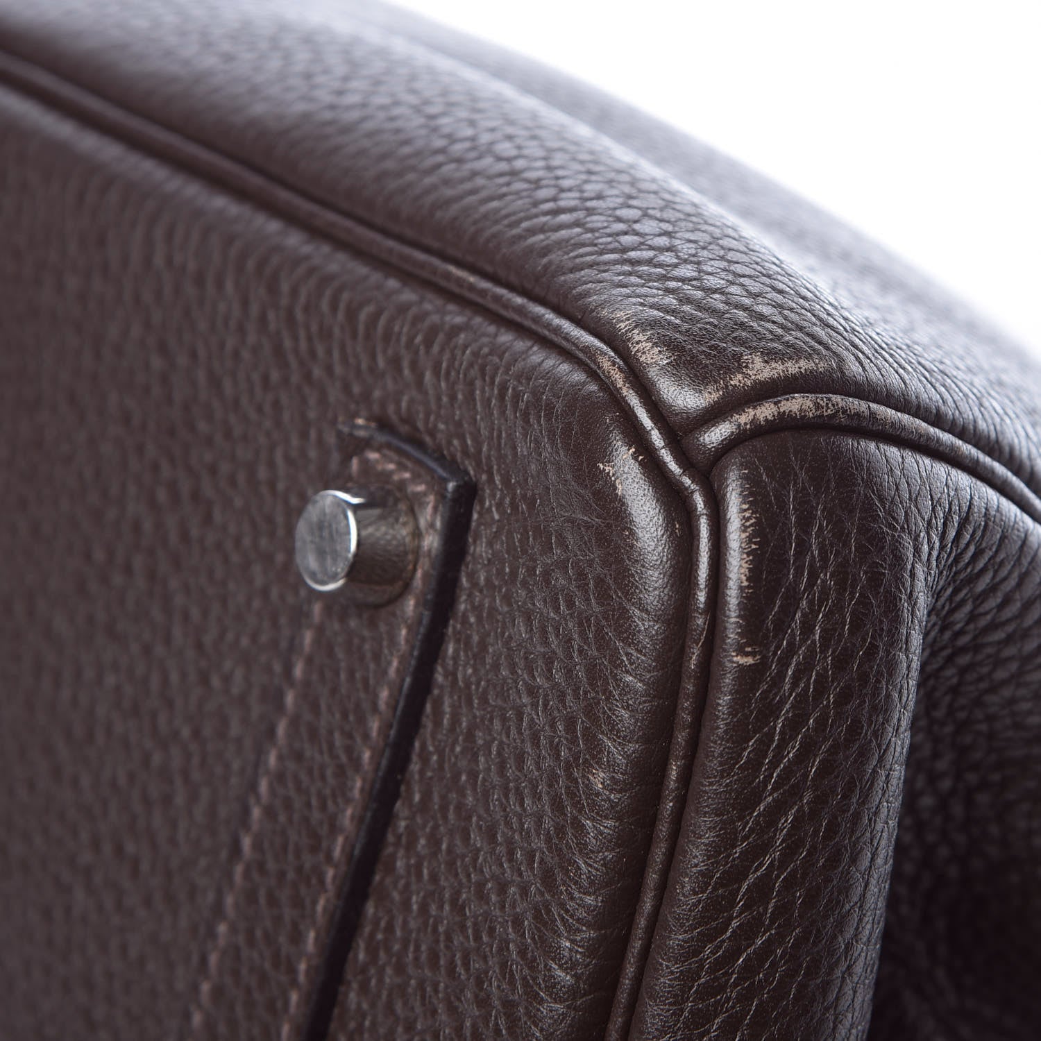 Hermes Taurillon Clemence Birkin 35 Chocolate 13 of 37