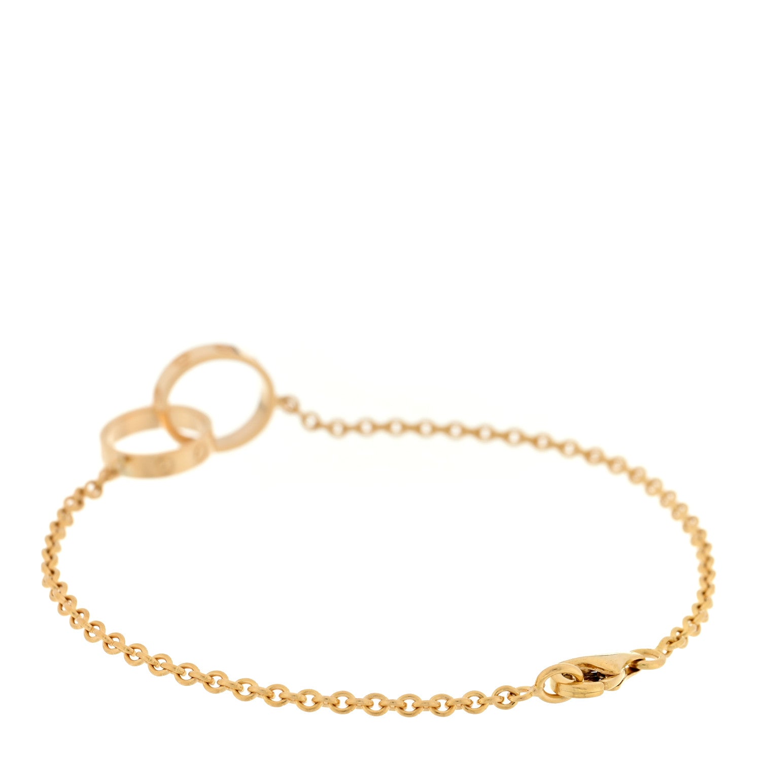 Cartier 18K Yellow Gold Interlocking LOVE Bracelet 2 of 3