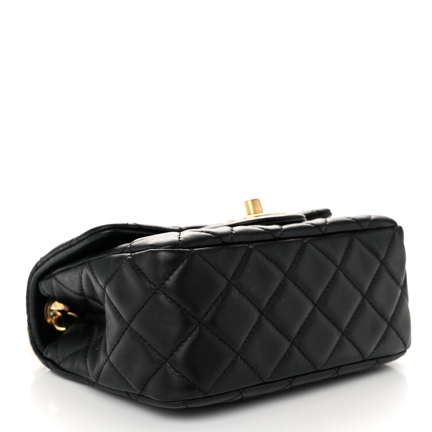 Chanel Lambskin Quilted Mini Pearl Crush Flap Black 4 of 11