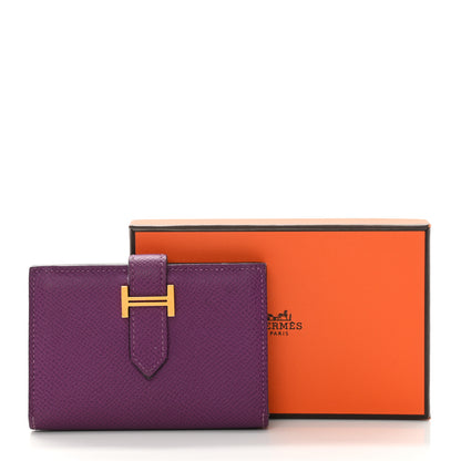 Hermes Epsom Bearn Card Holder Wallet Anemone 15 of 15