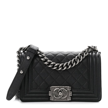 Chanel Caviar Quilted Small Boy Flap Black 1 of 10
