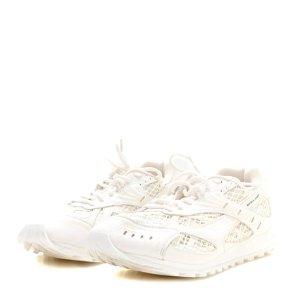 Bottega Veneta Calfskin Fishnet Fabric Orbit Sneakers 38 White 4 of 10