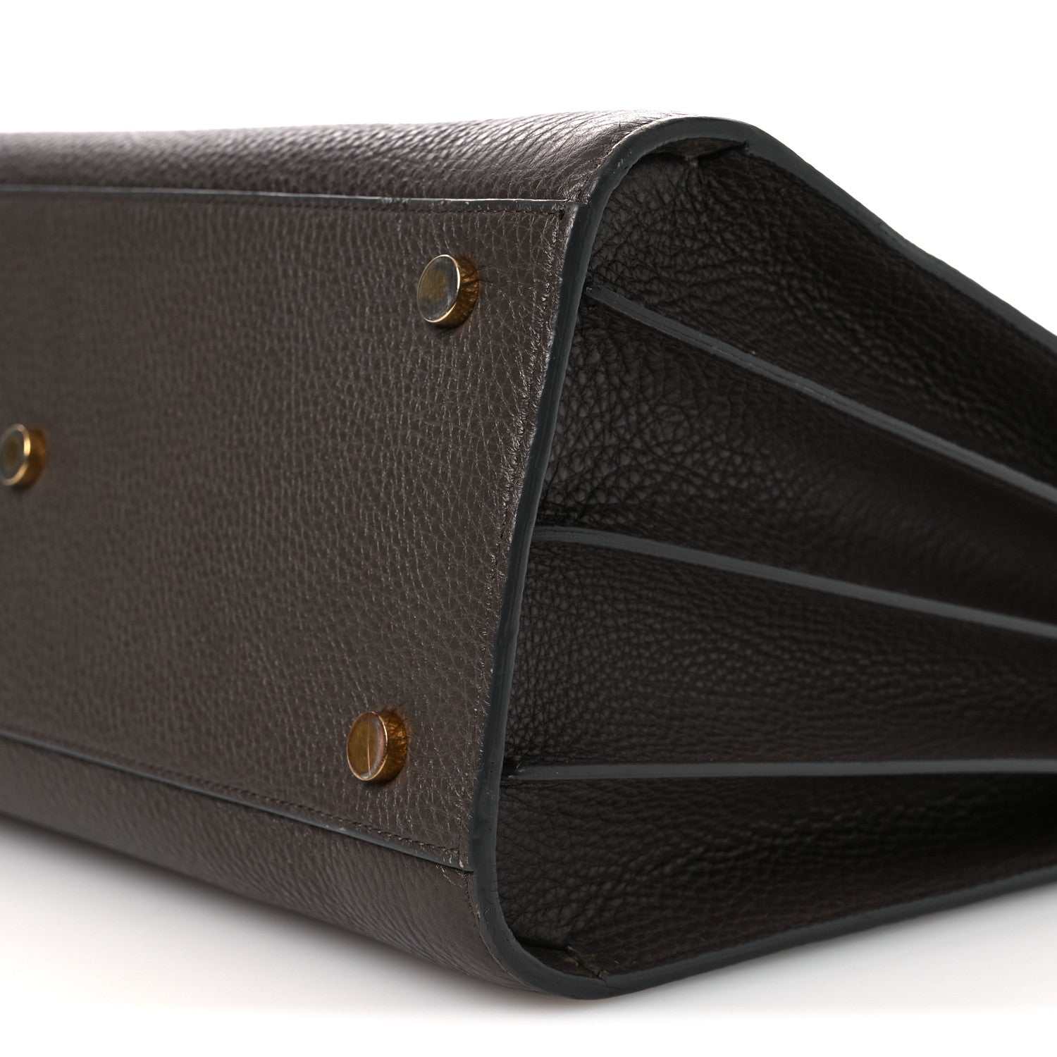 Saint Laurent Grained Calfskin Small Sac De Jour Dark Brown 10 of 11