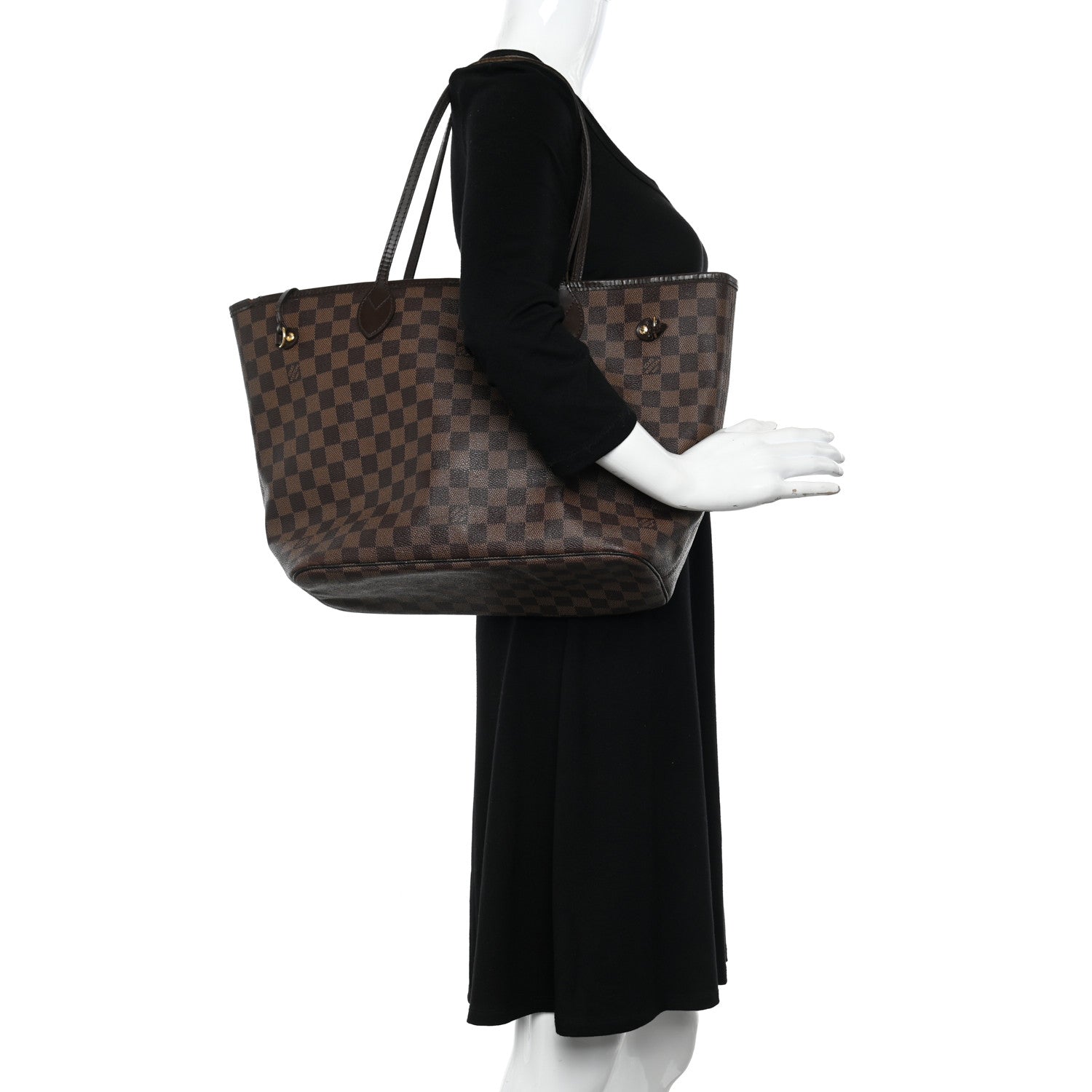 Louis Vuitton Damier Ebene Neverfull MM 2 of 18