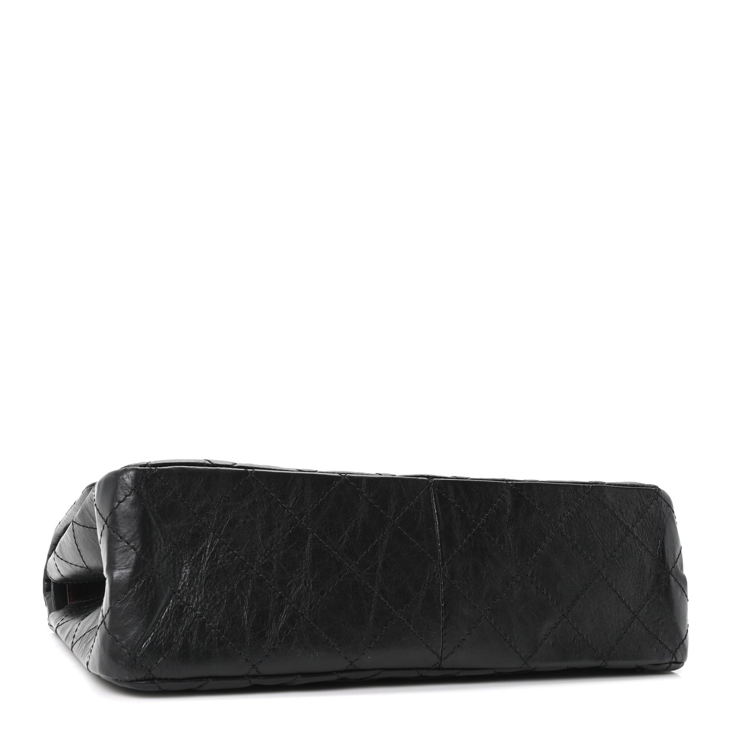 Aged Calfskin Quilted 2.55 Reissue 227 Flap Black