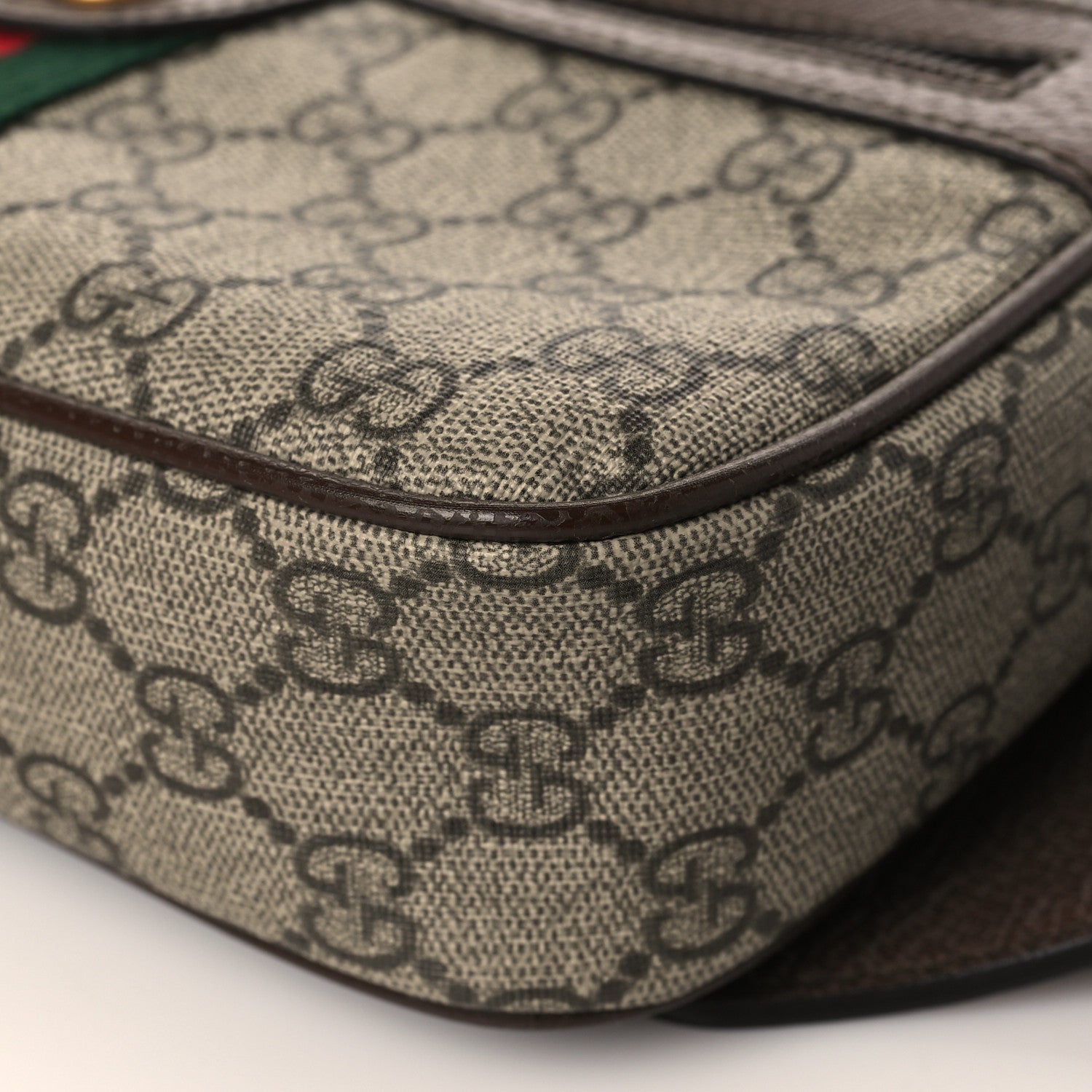 Gucci Soft GG Supreme Monogram Medium Ophidia Belt Bag Dark Brown 9 of 9
