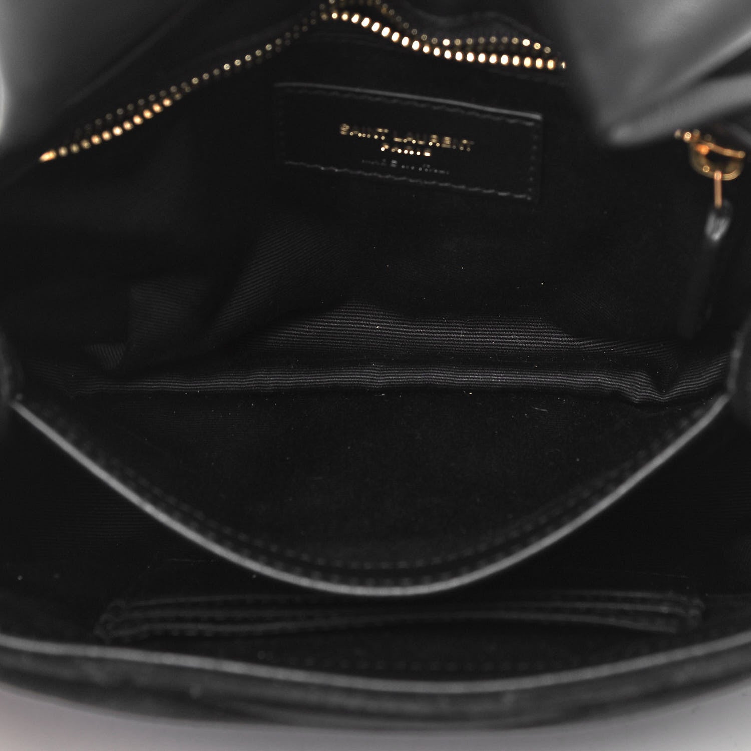 Saint Laurent Suede Y Quilted Monogram Toy Loulou Crossbody Bag Black 5 of 10