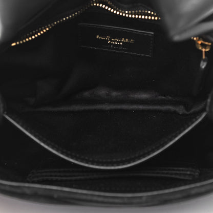 Saint Laurent Suede Y Quilted Monogram Toy Loulou Crossbody Bag Black 5 of 10