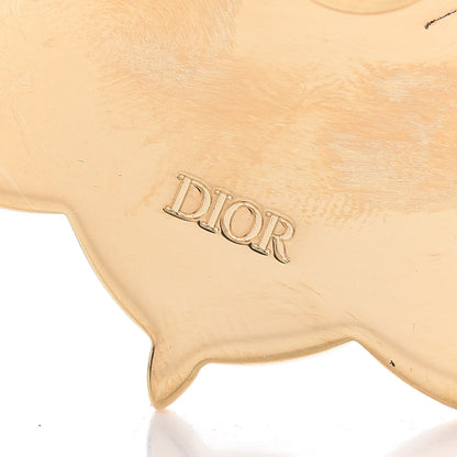 Christian Dior Crystal Bee Kaws Brooch Gold 4 of 5