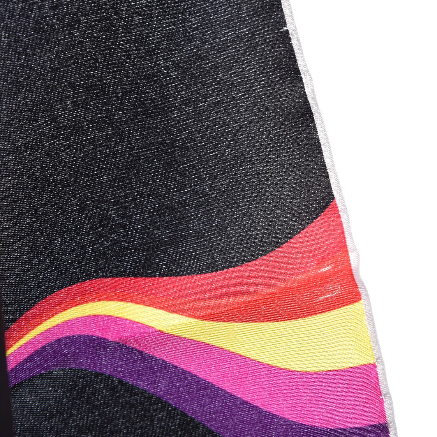 Louis Vuitton Silk LV Rainbow Pocket Square Black 5 of 5