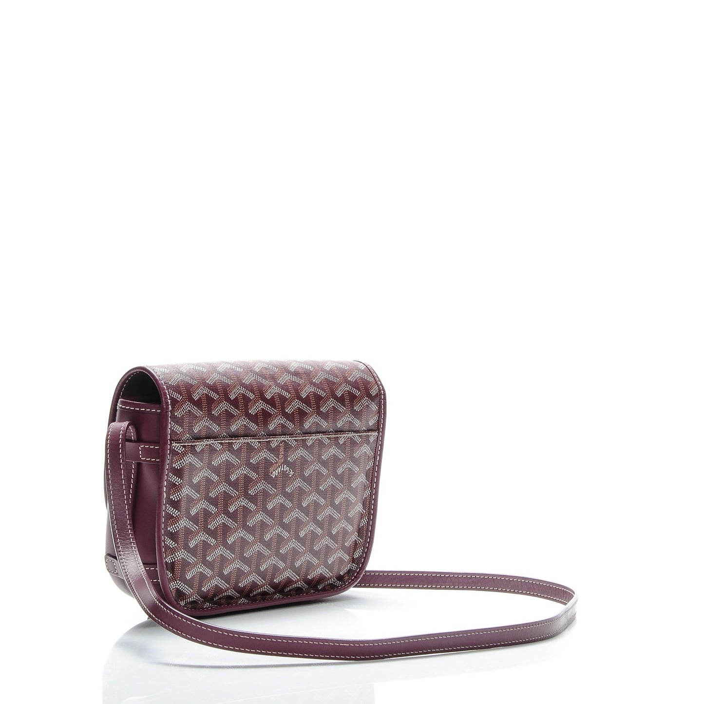 Goyardine Belvedere PM Messenger Bag Burgundy