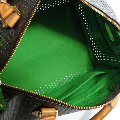 Louis Vuitton Monogram Perforated Speedy 30 Green 5 of 7