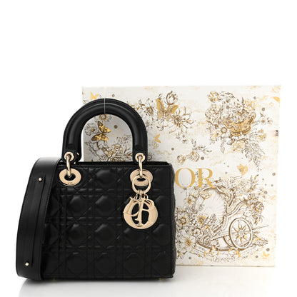 Christian Dior Lambskin Cannage Small My ABCDior Lady Dior Black 11 of 11