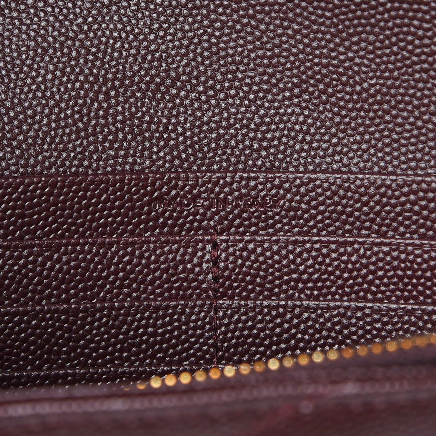 Grain De Poudre Matelasse Chevron Monogram Chain Wallet Amaranto