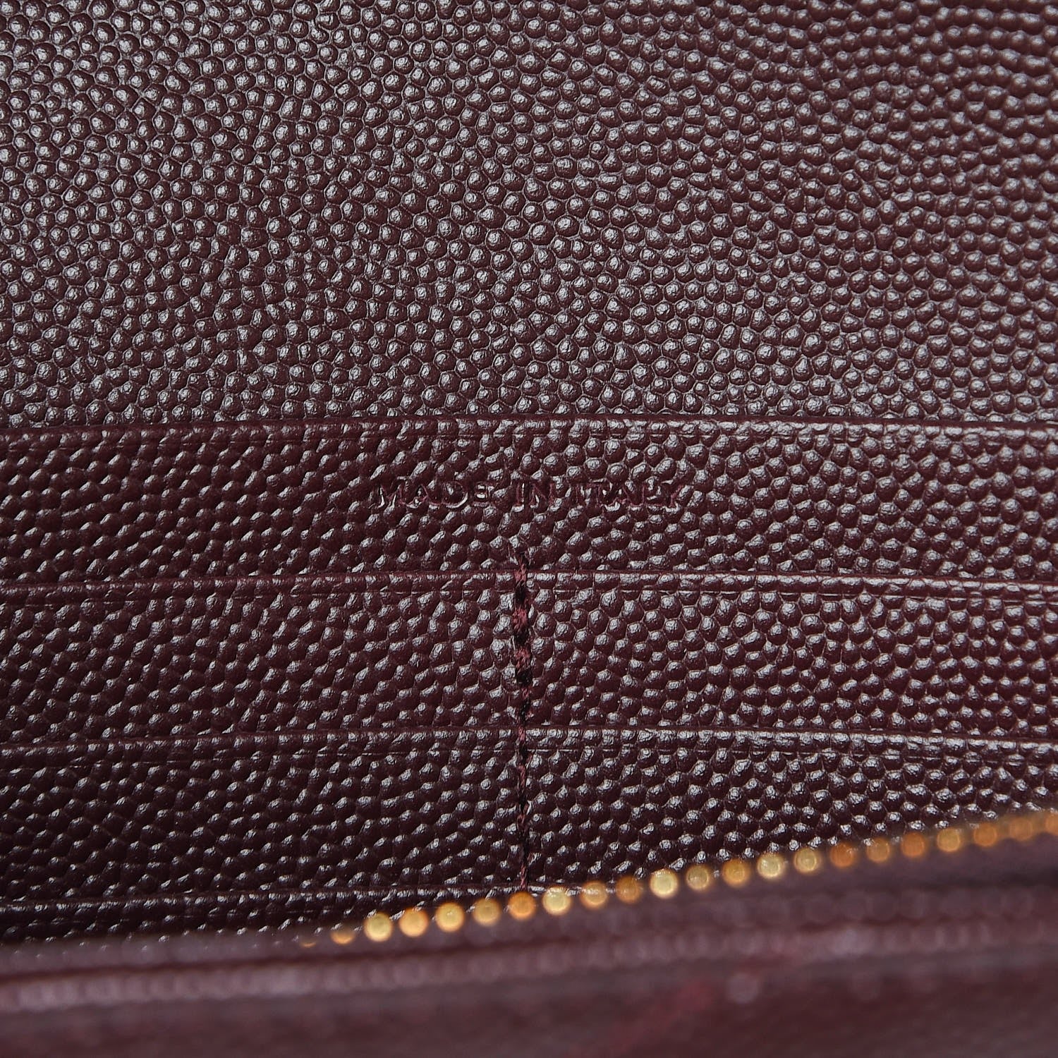 Saint Laurent Grain De Poudre Matelasse Chevron Monogram Chain Wallet Amaranto 7 of 8