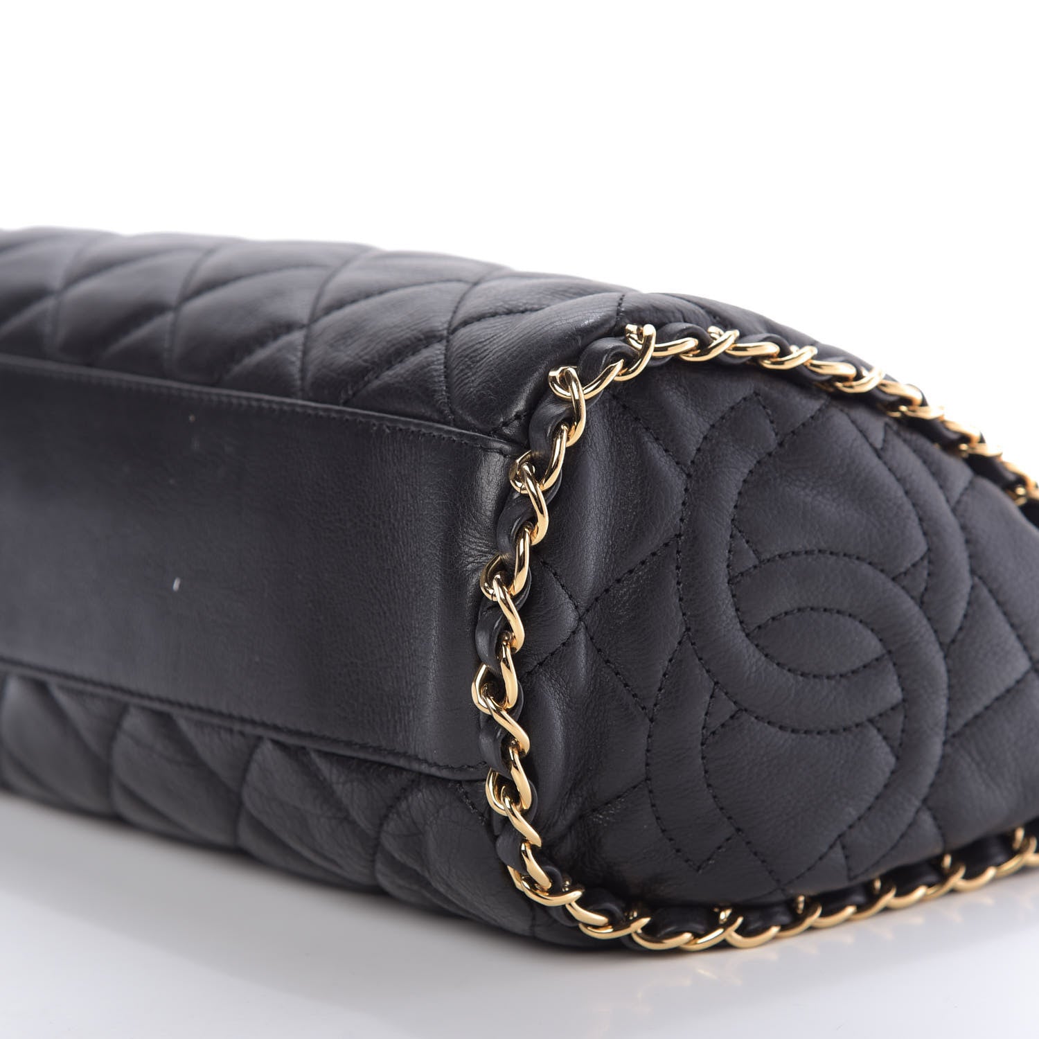 Chanel Calfskin Quilted Medium Chain Me Hobo Black 7 of 10
