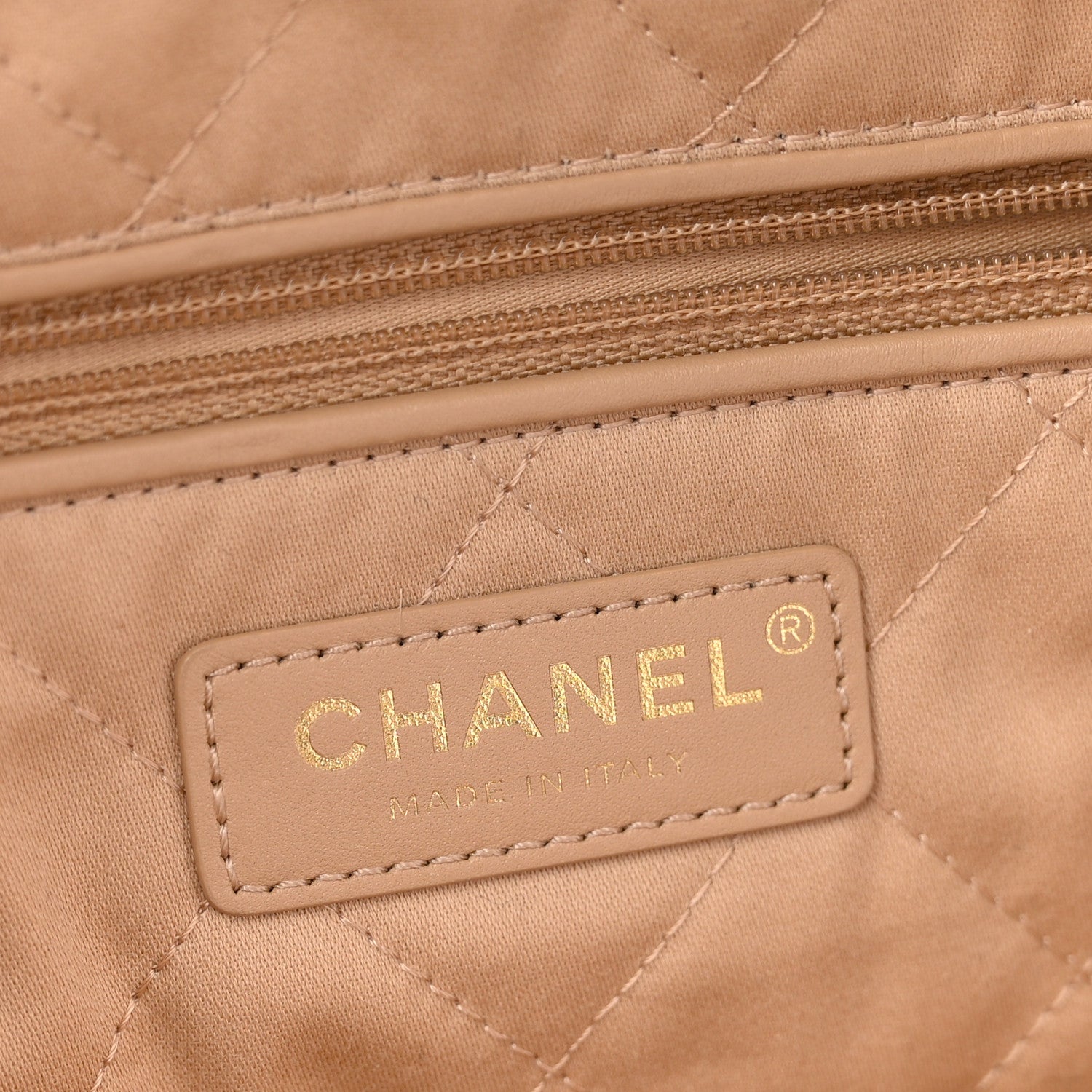 Chanel Shiny Calfskin Quilted Chanel 22 Beige 7 of 11