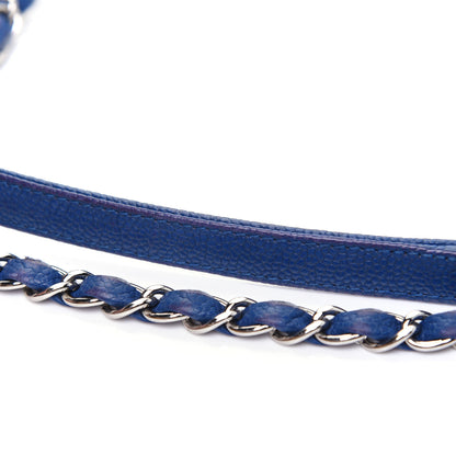 Chanel Caviar Quilted Jumbo Easy Flap Blue 35 of 35