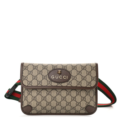 Gucci GG Supreme Monogram Neo Vintage Web Belt Bag Brown 1 of 10