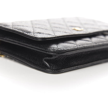 Chanel Caviar Quilted Wallet On Chain WOC Black 10 of 13