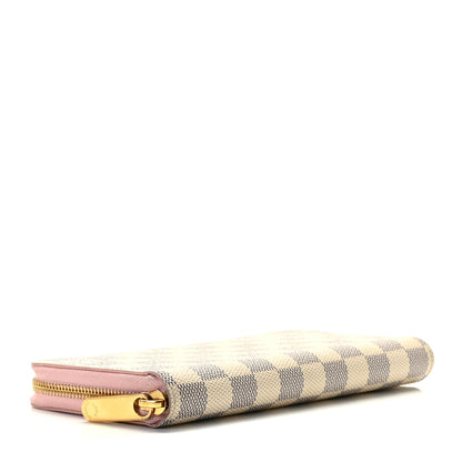 Louis Vuitton Damier Azur Zippy Wallet Rose Ballerine 4 of 8