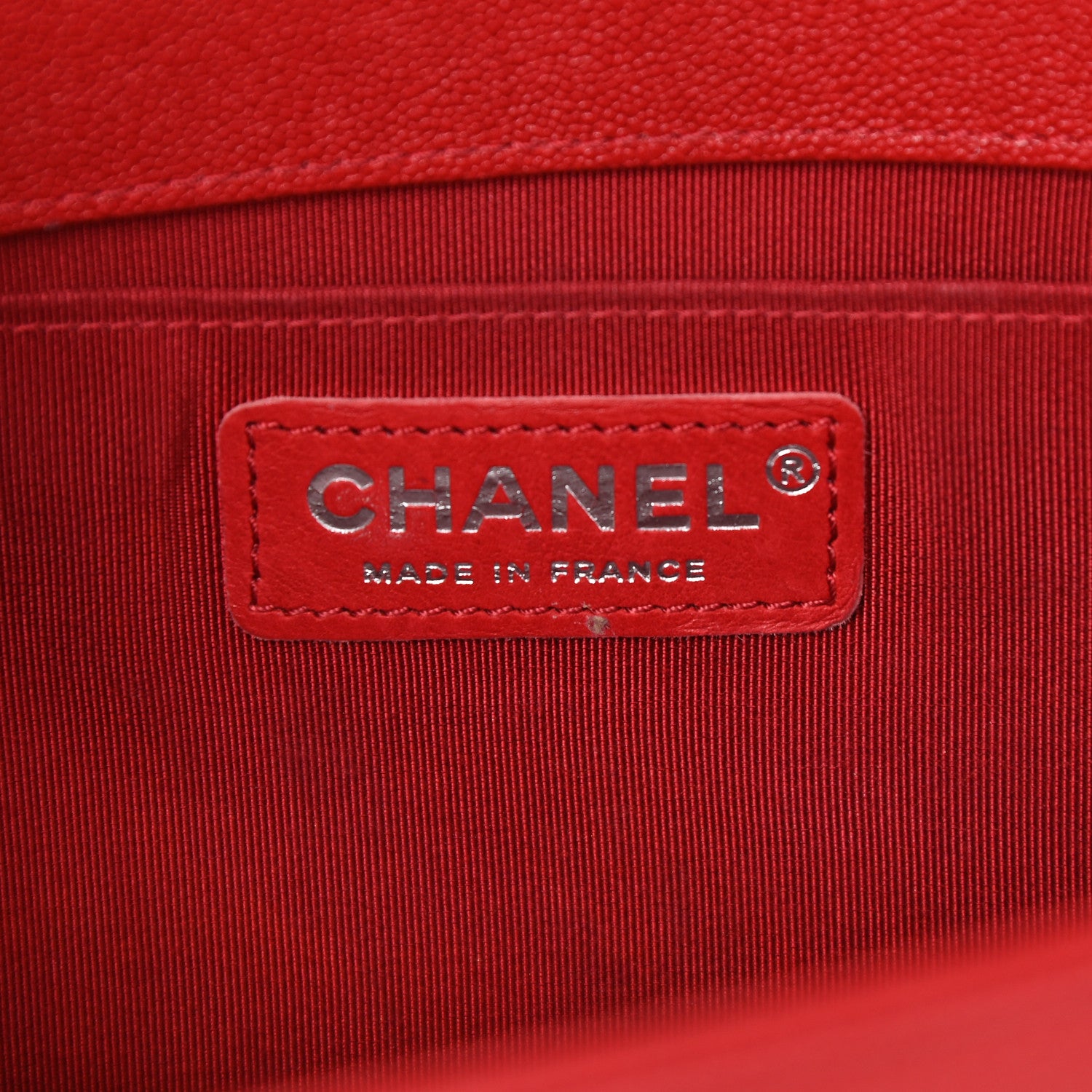 Chanel Caviar Quilted Medium Boy Flap Red 6 of 10